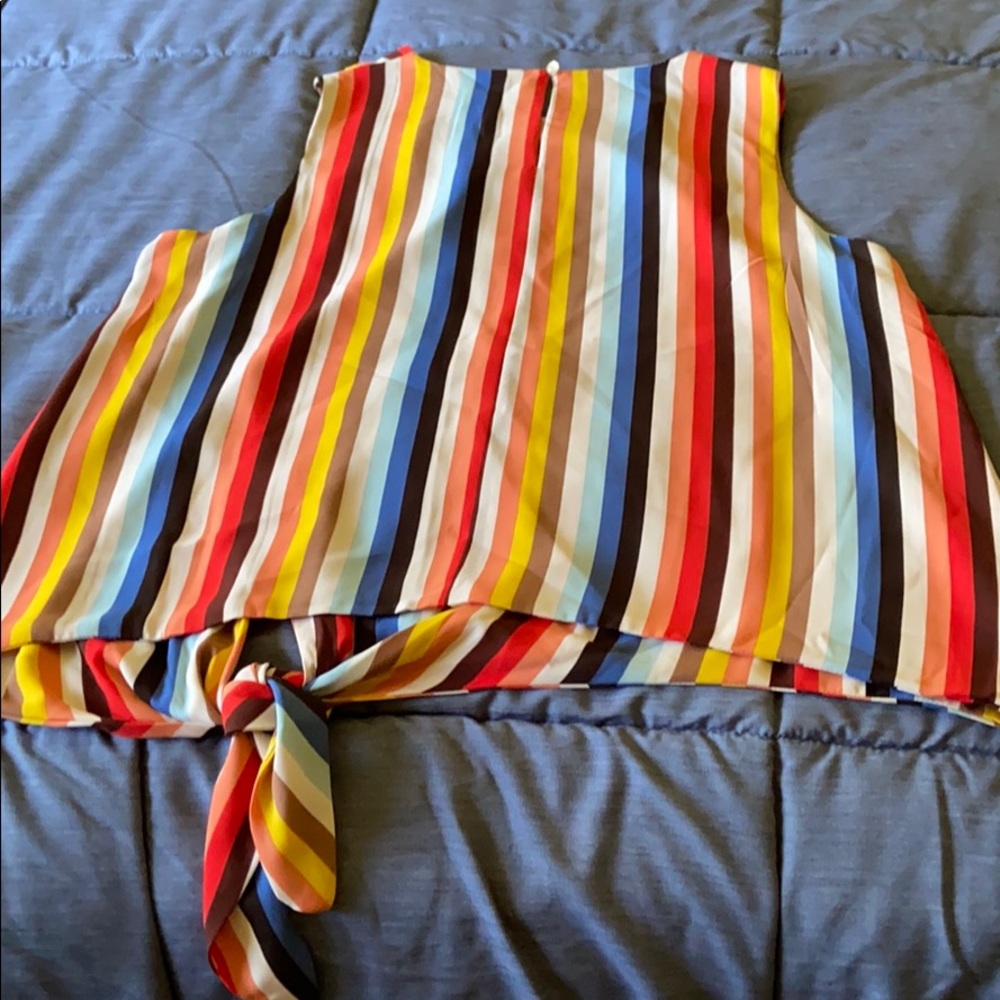 Ophelia Roe Multi Colored Flowy Tank - Picture 5 of 5